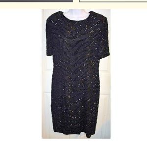 Collection by Monique Vintage Sequin Dress SZ L